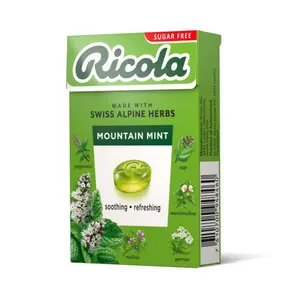 Kẹo Thảo Mộc Bạc Hà, Swiss Alpine Herbs, Mountain Mint, Sugar Free (40g) - RICOLA