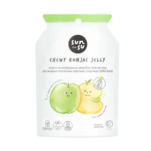 Thạch Vị Táo & Cam, Chewy Konjac Jelly, Green Apple & Yuzu Orange, 0 Calories, 6 Cái (96g) - SUNSU