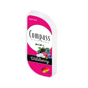 Kẹo The Dâu Rừng Không Đường, Fresh Mints Mini, Wildberry, Sugar Free (7g) - COMPASS