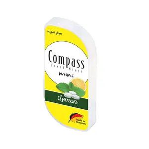 Kẹo The Chanh Không Đường, Fresh Mints Mini, Lemon, Sugar Free (7g) - COMPASS
