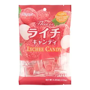 Kẹo Vải, Lychee Candy, 4.05 oz (115g) - KASUGAI