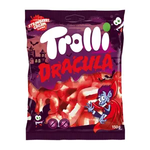 Kẹo Dẻo Ma Cà Rồng, Dracula, Strawberry Cream Flavour (150g) - TROLLI