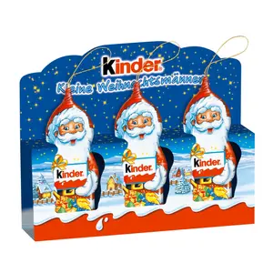 Socola Sữa Hình Ông Già Noel, Santa Milk Chocolate, 3 Cái (45g) - KINDER
