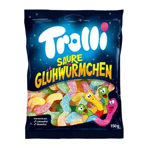 Kẹo Dẻo Trái Cây Hình Đom Đóm Vị Chua, Saure Gluhwurmchen (150g) - TROLLI