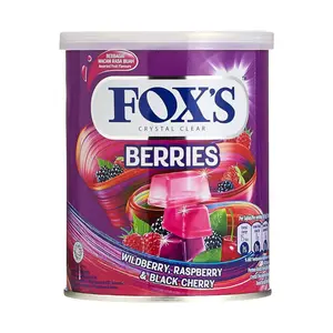 Kẹo Ngậm Hỗn Hợp 3 Vị Quả Mọng, Crystal Clear Candy, Berries, Wildberry, Raspberry & Black Cherry (180g) - FOX'S