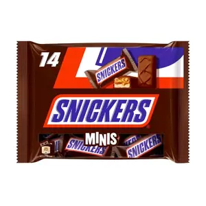 Socola Nhân Caramel Đậu Phộng, Snickers Minis, 14 Gói (275g) - MARS