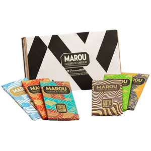 Bộ Sưu Tập Socola Thủ Công Hảo Hạng, The Faiseurs Collection, Best-Selling Chocolate Bar Gift Box, 6 Thanh (480g) - MAROU