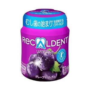 Kẹo Cao Su Vị Nho Bạc Hà, Grape Mint Gum (140g) - RECALDENT