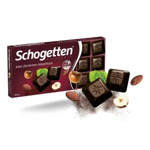 Socola Đắng Hạt Phỉ, Edel-Zartbitter-Haselnuss (100g) - SCHOGETTEN