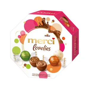 Socola Viên Tròn Tổng Hợp, Merci Lovelies, Fine Truffles in 5 Varieties (185g) - STORCK