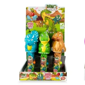 Kẹo Mút Hình Khủng Long, Pop Ups! Lollipop, Dino Friends (10g) - BIP