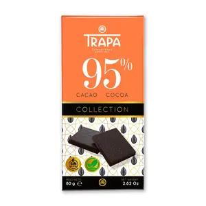 Socola Đắng, Vegan Collection, 95% Cocoa, 2.82 oz (80g) - TRAPA