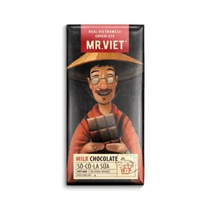 Socola Sữa Sóc Trăng, Milk Chocolate, 1.06 oz (30g) - MR. VIET