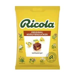 Kẹo Ngậm Thảo Mộc Thụy Sĩ, Original Krauterzucker, Swiss Herb Candy (75g) - RICOLA