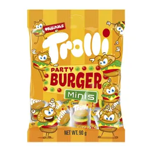 Kẹo Dẻo Hình Hamburger, Party Burger Minis (90g) - TROLLI