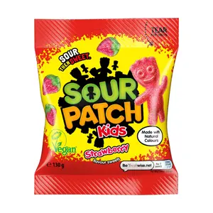Kẹo Dẻo Chua Vị Dâu, Sour Patch Kids, Strawberry Flavour Sweets (130g) - MONDELEZ INTERNATIONAL