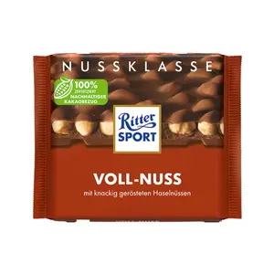 Socola Sữa Hạt Phỉ, Nussklasse, Voll-Nuss (100g) - RITTER SPORT
