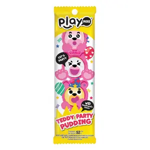 Thạch Rau Câu Hình Gấu, Teddy Party Pudding (52g) - PLAYMORE