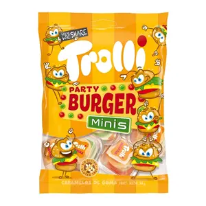 Kẹo Dẻo Hình Hamburger, Party Burger Minis Gummy (50g) - TROLLI