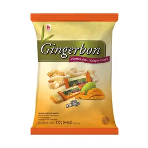 Kẹo Gừng Vị Xoài, Gingerbon, Ginger Candy with Mango, 4.4 oz (125g) - AGEL