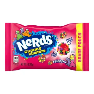 Kẹo Dẻo Cầu Vồng, Nerds Candy, Gummy Clusters, Rainbow, 3 oz (85g) - FERRARA