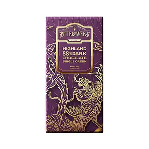 Socola Đen Vị Nguyên Bản Tây Nguyên, Highland Single Origin 88% Dark Chocolate, 1.76 oz (50g) - BITTERSWEET