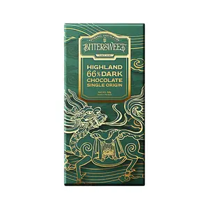Socola Đen Vị Nguyên Bản Tây Nguyên, Highland Single Origin 66% Dark Chocolate, 1.76 oz (50g) - BITTERSWEET
