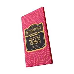 Socola Sữa Vị Dừa Bến Tre, Creamy Coconut Ben Tre 48% Milk Chocolate, 1.76 oz (50g) - BITTERSWEET