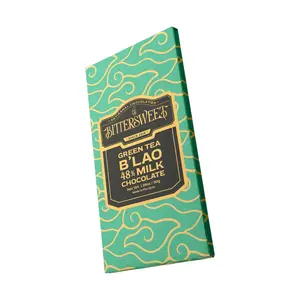 Socola Sữa Vị Trà Xanh Bảo Lộc, Green Tea B`Lao 48% Milk Chocolate, 1.76 oz (50g) - BITTERSWEET