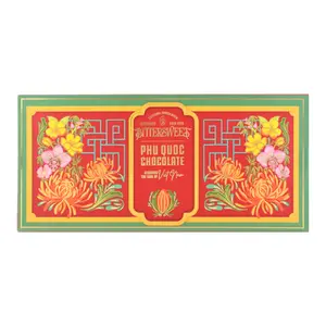 Hộp Quà Tặng Socola Thiều Hoa, Discover the Soul of Vietnam Thieu Hoa Chocolate Gift Box, 10 Viên (60g) - BITTERSWEET