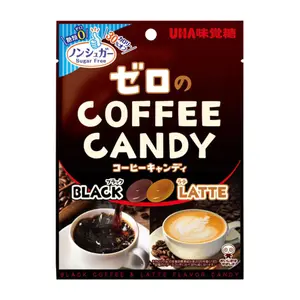 Kẹo Cà Phê Không Đường, UHA Sugar Free Coffee Candy, Black & Latte (62.4g) - MIKAKUTO TOKUNO