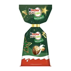 Socola Trứng Nhân Kem Hạt Dẻ, Mini Eggs, Hazelnut Chocolate, 15 Viên (85g) - KINDER
