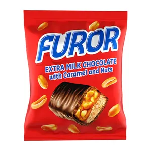 Socola Sữa Nhân Đậu Phộng & Caramen Mềm, Milk Chocolate with Soft Caramel & Peanut (500g) - FUROR