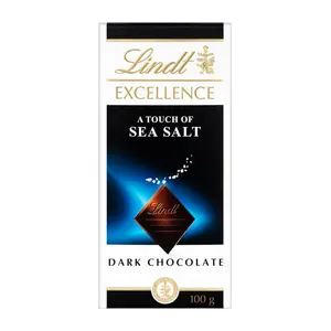 Socola Vị Muối Biển, Excellence, A Touch of Sea Salt Dark Chocolate (100g) - LINDT