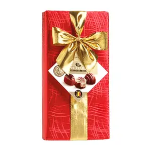 Socola Bỉ Tổng Hợp Hộp Quà Đỏ, Pralines, Belgian Assorted Chocolate (200g) - DELAFAILLE