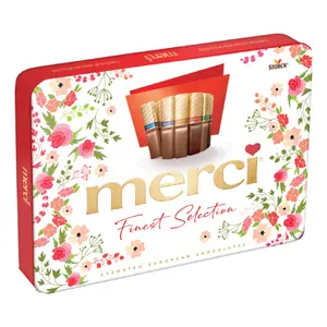 Socola Tổng Hợp Hộp Thiếc, Merci Finest Selection, Assorted European Chocolates (250g) - STORCK