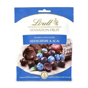 Socola Nhân Việt Quất & Acai, Sensation Fruit, Dark Chocolate Blueberry & Acai (150g) - LINDT