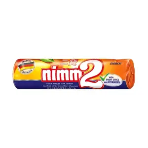 Kẹo Mềm Nhân Cam Chanh, Nimm2, Filled Orange & Lemon Candies with Vitamins (50g) - STORCK