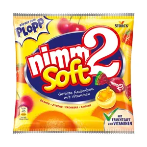 Kẹo Mềm Vị Trái Cây, Nimm2 Soft, Filled Chewy Candies with Vitamins (116g) - STORCK