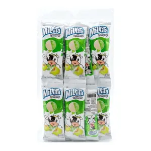 Kẹo Sữa Mút Vị Socola, Chocolate Milk Lollipop, 10 Cây (90g) - MILKITA