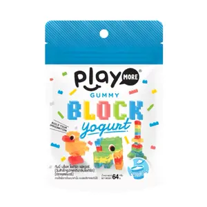 Kẹo Dẻo Lego Xếp Hình Vị Sữa Chua, Gummy Block, Yogurt (64g) - PLAYMORE