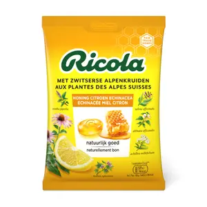 Kẹo Thảo Mộc Mật Ong Chanh, Swiss Herb Lozenges, Honey Lemon (75g) - RICOLA