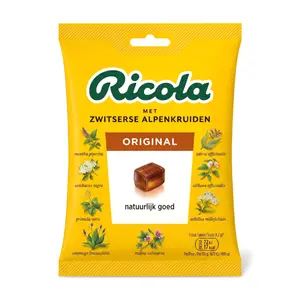 Kẹo Thảo Mộc Thụy Sĩ Nguyên Bản, Swiss Herbal Candy, Original (75g) - RICOLA