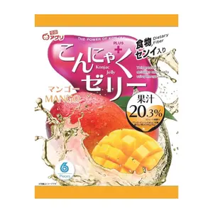 Thạch Rau Câu Vị Xoài, Konjac Jelly, Mango, 6 Cái (96g) - YUKIGUNI AGURI