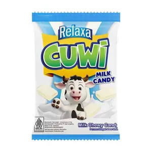 Kẹo Sữa Mềm, Cuwi, Milk Chewy Candy, 50 Viên (125g) - RELAXA
