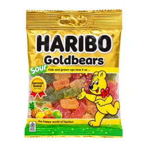 Kẹo Dẻo Gấu Vàng Chua, Goldbears, Sour (80g) - HARIBO
