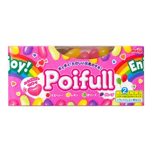 Kẹo Dẻo Hạt Đậu 4 Vị Trái Cây, Poifull, Fruit Flavored Gummy Bean (53g) - MEIJI