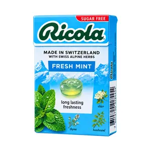 Kẹo Ngậm Thảo Mộc Bạc Hà, Swiss Alpine Herbs Candy, Fresh Mint, Sugar Free (40g) - RICOLA