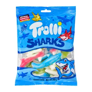 Kẹo Dẻo Hình Cá Mập, Sharks Gummy (80g) - TROLLI