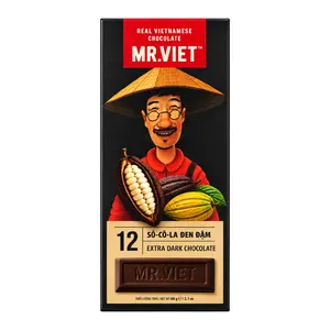 Socola Đen Đậm, Extra Dark Chocolate, 2.1 oz (60g) - MR. VIET